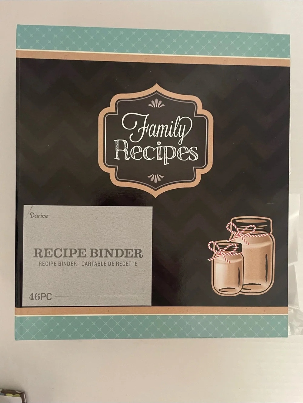 Recipe Binder 46 Pc w/ addl Recipe Cards